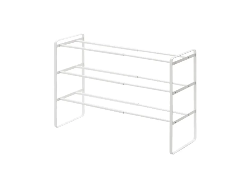 Nastavitelná police na boty Yamazaki Frame 7555 Shoe Rack 3 bílá Dokud Zásoby Vydrží