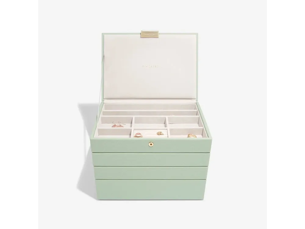 Šperkovnice 4 v 1 Stackers Sage Green Classic Set zelená Finální Výprodej