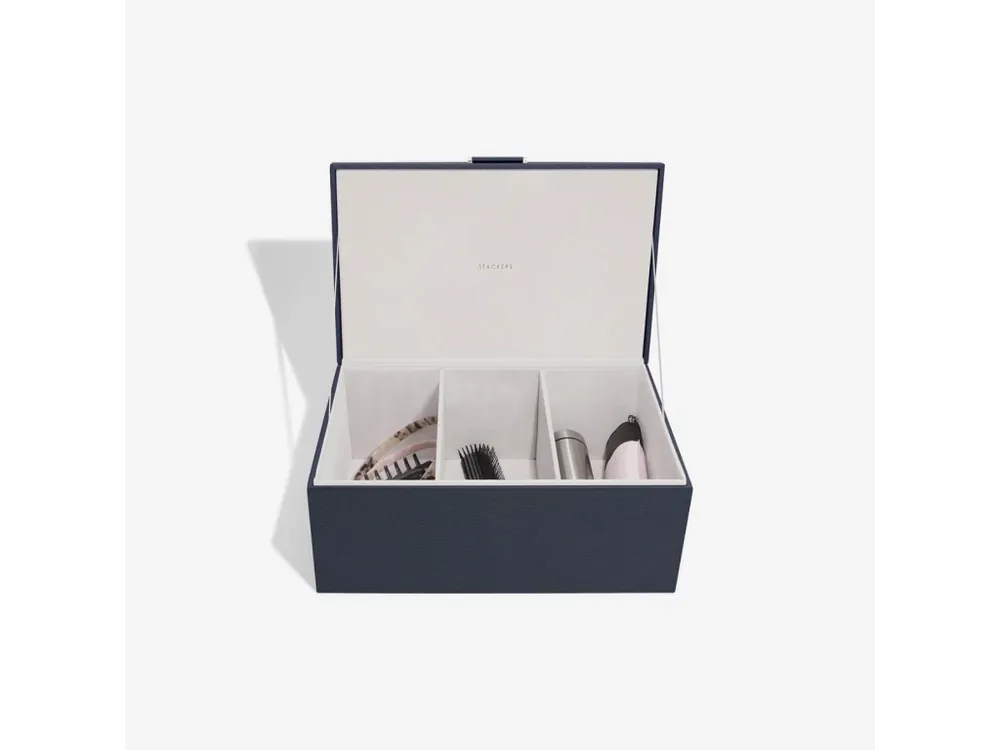 Úložný box Stackers Navy & Gold Medium Storage Box tmavě modrá Dokud Zásoby Vydrží
