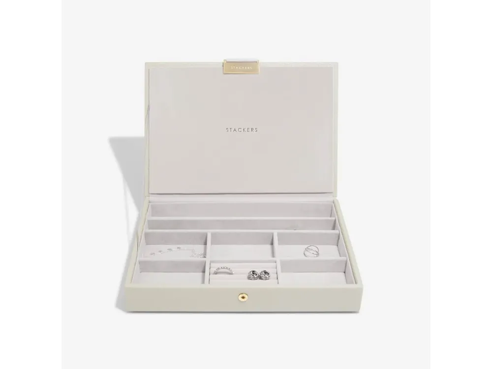 Objednat Nyní Šperkovnice Stackers Oatmeal Classic Jewellery Box Lid krémová