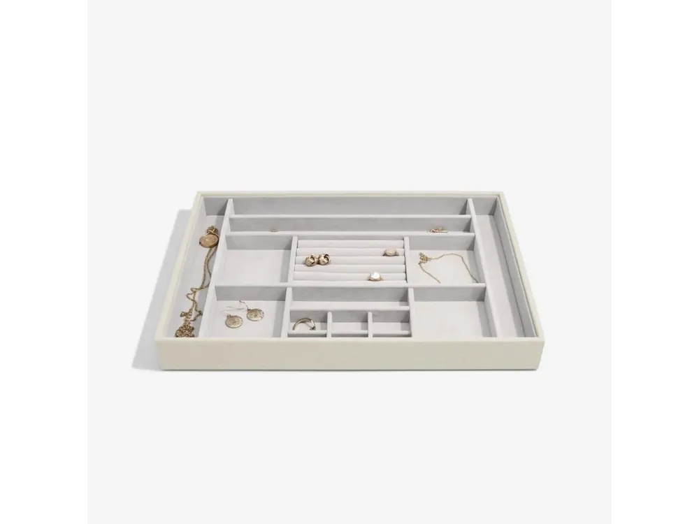 Box na šperky Stackers Oatmeal Supersize Ring & Accessory krémová Akční Nabídka