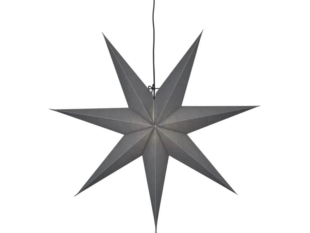 Papírová hvězda Star Trading OZEN šedá, černá Novinka