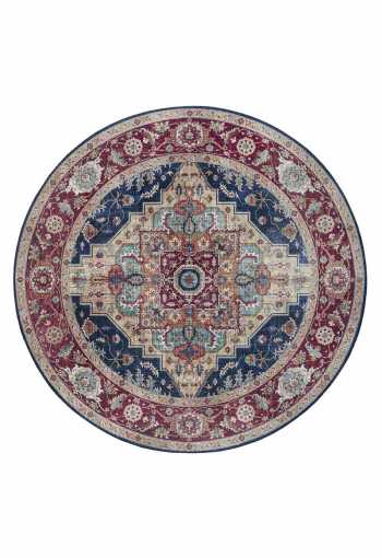 Kusový koberec Nouristan Asmar 104017 Indigo blue kruh Super Cena
