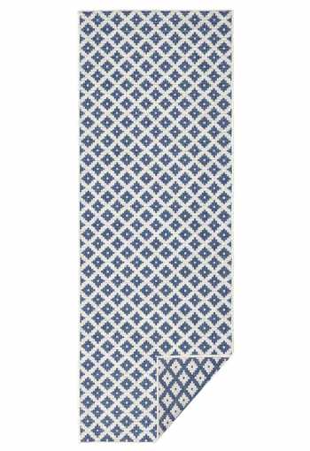 Kusový běhoun Northrugs Twin 103128 Blue Cream Nejlepší Cena