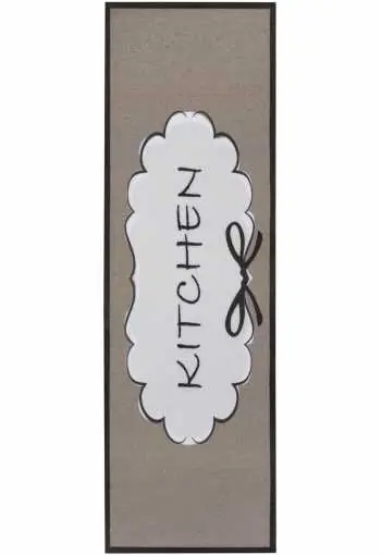 Horká Nabídka Kuchyňská předložka Hanse Home Cook&Clean 105728 Brown White Black